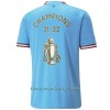 Camiseta de fútbol Manchester City Champions 22 Primera Equipación 2022-23 - Hombre